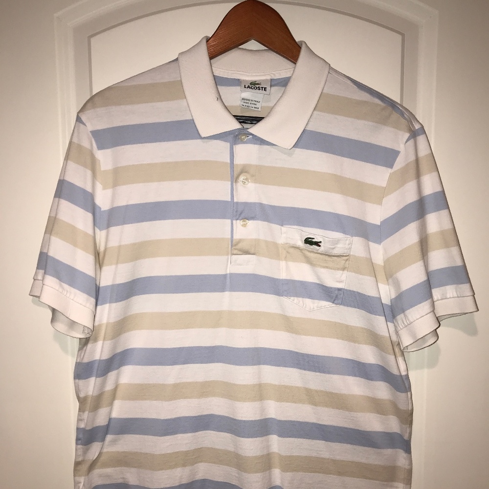 Men's Lacoste Striped Polo Shirt